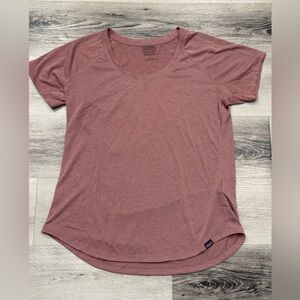 PATAGONIA Capilene Cool Trail Tee Dusty Rose Women’s Large New Without Tags